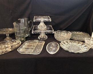 Clear Glass Party Platters More