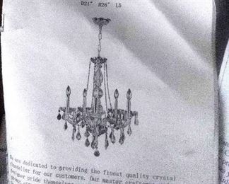 Crystal Chandelier in Box