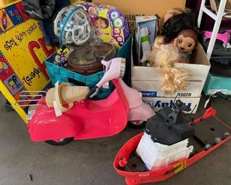 Childrens toys, dolls, games, wall art