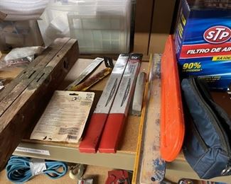 Windshield wipers, air filters, vintage levels