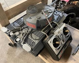 Remote controls tank