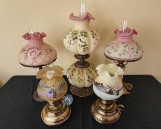 Fenton Burmese Limited Edition Lamps