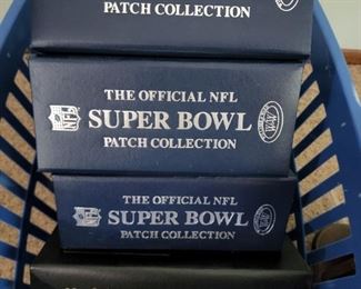 NFL Super Bowl Patch Collection. Danbury Mint 22K Gold Baseball Cards 