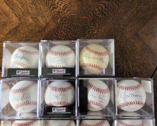 Real Autograph Baseballs. Many Brewers such as Ernie Banks, Warren Spahn and more.