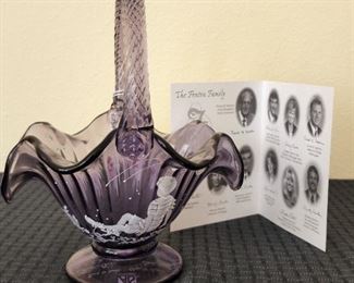 Fenton Mary Gregory Basket, Fenton Family Signatures