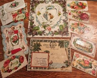 Ephemera, Calling Cards and Valentines