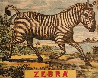 Beautiful Old Paper Zebra Puzzle