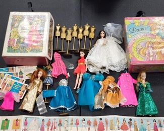 Vintage Dawn Dolls, and Accessories. Dawn Doll Cases