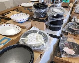 Lots of Pampered Chef new in box.