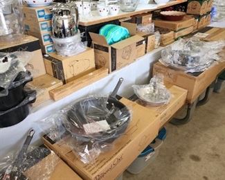 Lots of Pampered Chef new in box.