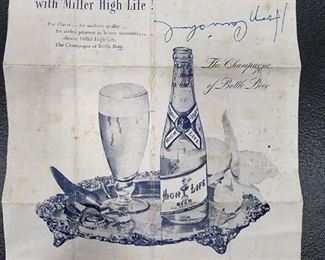 Hoagy Carmichael Autograph On Milwaukee Program,