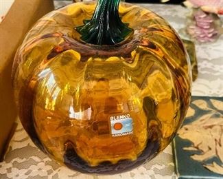 Blenko pumpkin.