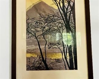 Japanese woodblock ca 1950s 