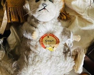 An unusual steiff Gogo Chinchilla.