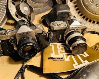 Ricoh camera, nikomat ftn camera 