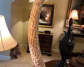 FAUX IVORY DECORATOR PIECE