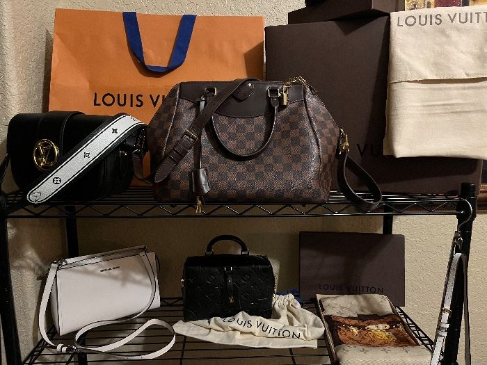 Louis Vuitton, Tory Burch and Michael Kors Handbags!
Louis Vuitton satin scarf