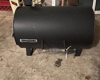 Charcoal grill outside small for camping or tailgating 