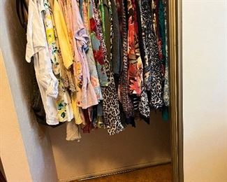 Closets full of beautiful clothes in all sizes