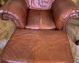 Chair & ottoman $200
