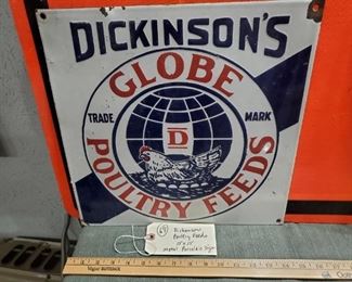 Globe Poultry Feed sign