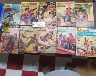 numerous lots of Classics Illustrated and Jr Classics fairy tales in this auction. 