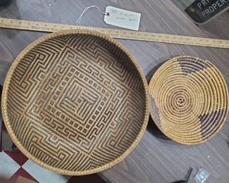 Old woven baskets probably native american