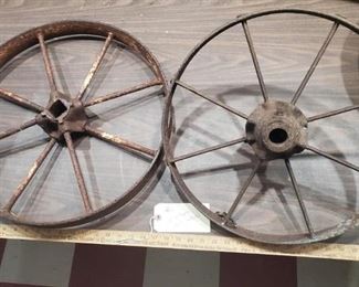 cast iron farm equipement wheelss