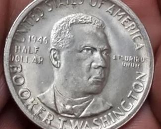 Booker T Washington half dollar 1946