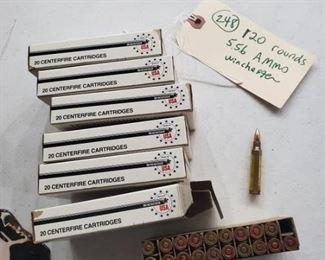 Lots of ammo in this sale.  This is Winchester 5.56, fits AR15. 