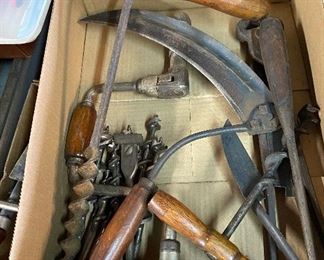 Old Tools (Auger, Scythe, Bit and Brace)