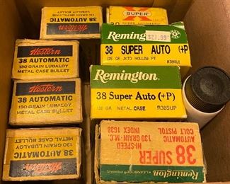 Boxes of 38 Automatic and 38 Super Auto