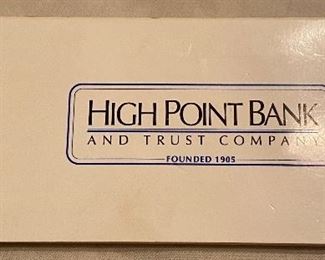 1995 High Point Bank and Trust One Dollar Bill Booklet