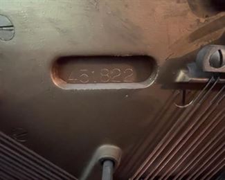 Vintage Baldwin Acrosonic Upright Piano. Serial #451822. Circa 1949 - 1950. Photo 6 of 7.