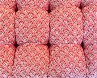 Jane Churchill Upholstered Tufted Seat Bench. Measures 42" W x 22" D x 20" H. Photo 3 of 3.