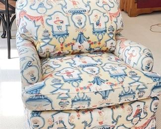 Cowtan & Tout Upholstered Club Chair with Down-Filled Cushions. Measures 32" x 34". Photo 1 of 4.