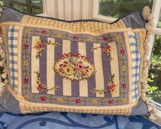 Needlepoint Pillow.