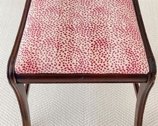 Cowtan & Tout Pink Animal Print Upholstered Antique Chair. Photo 2 of 2.