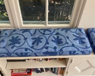 Seat Cushions. Four Available. Various Sizes: 57" x 12"; 13" x 12"; 55" x 22 & 75" x 22. We have the resources to recut & resize.