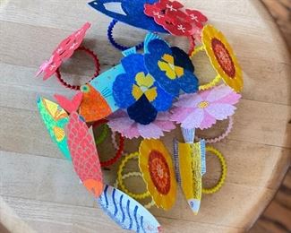 Set of 14 Crate & Barrel Napkin Rings.