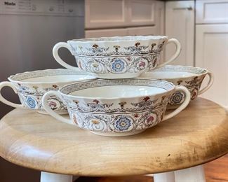Copeland Spode Florence Pattern - Four Cream Soups & 3 Plates. Photo 1 of 2.