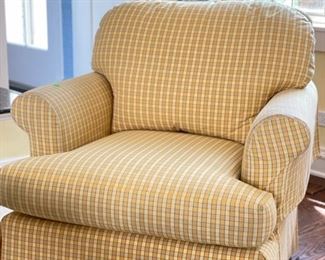 Anna French Upholstered Club Chair. Measures 28" W x 32" D. Photo 1 of 2.