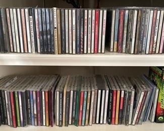 Sample of DVDs & CDs.