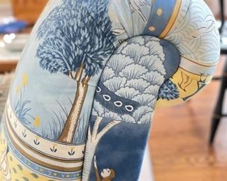 Cowtan & Tout Upholstered Club Chair. Measures 30" W x 38" D with Fringe Trim. Photo 2 of 3.