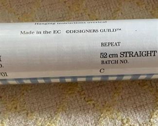 One Roll Designers Guild Blue Check Wallpaper. Photo 2 of 2.