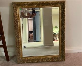 Gilt Mirror. Measures 42" x 30". Photo 1 of 2.