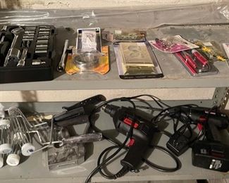 Power Drills & Wrench Set.