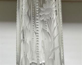 Etched Glass Cheese / Sugar Shaker. Photo 1 of 2.