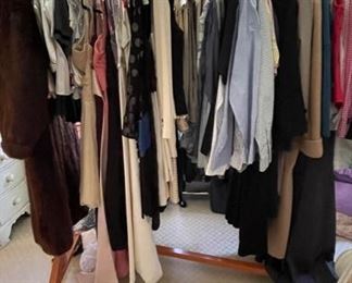 Baby clothes, evening gowns, designer coats.