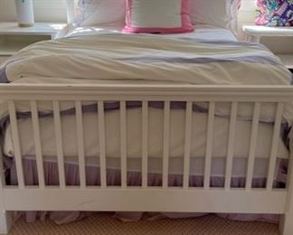 Crate & Barrel Queen Bed Frame and Mattress.